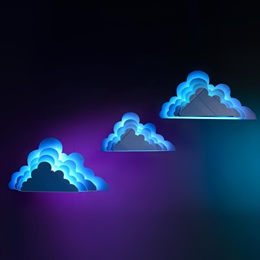 28 in. x 54 in. Luminescence in the Heavens Clouds Kit (set of 3)