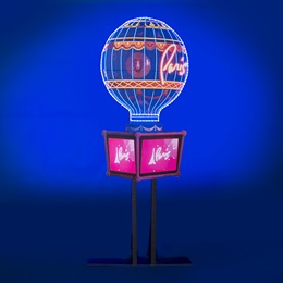 12 ft. 9 in. x 47 in. Lighted Paris Hot Air Balloon Kit