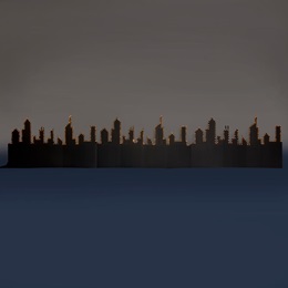 7 ft. x 12 ft. City Aglow Silhouettes Kit (set of 3)