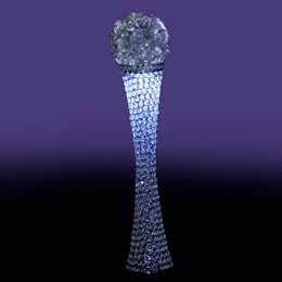 Classic Crystal Pedestal With Gray Ball Kit