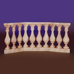 31 in. x 5 ft. 10 in. View From the Terrace Balustrade Kit