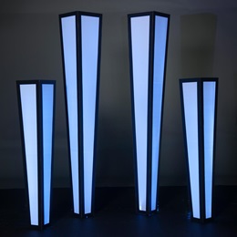 Lighted Black and White Columns Kit (set of 4)