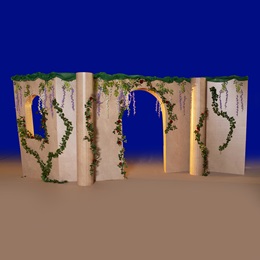 7 ft. 7 in. x 17 ft. Amore Courtyard Colonnade Kit