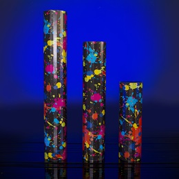 Neon Splatter Cardboard Columns Kit (set of 3)