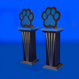 5 ft. 9 in. Short Gold Call of the Wild Paw Columns Kit (set of 2)