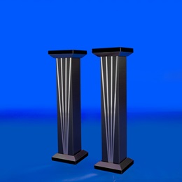 6 ft. Tall Silver Burst Columns Kit (set of 2)