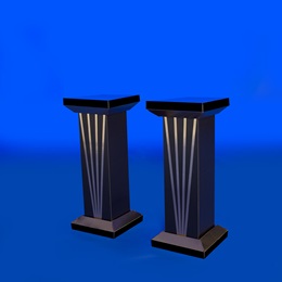 48 in. Short Gold Burst Columns Kit (set of 2)