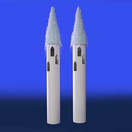 10 ft. 9 in. Tall Enchanted Palace Pillars Kit (set of 2)