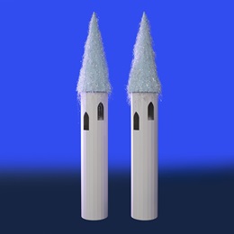 9 ft. 3 in. Medium Enchanted Palace Pillars Kit (set of 2)