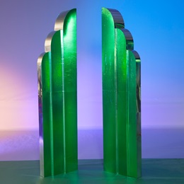 Entrancing Emerald Fan Columns Kit (set of 2)