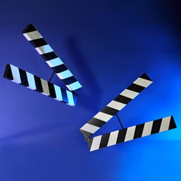 Where the Action is Clapboards Kit (set of 2)