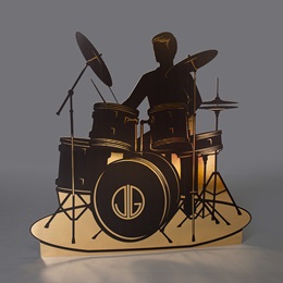 Metallic Drummer Stand-up Kit