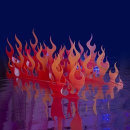 Red Flame Cutouts Kit (set of 5)