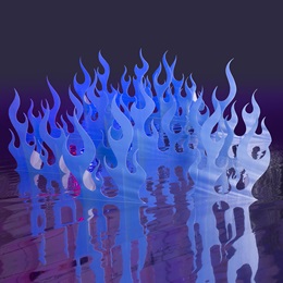 Blue Flame Cutouts Kit (set of 5)
