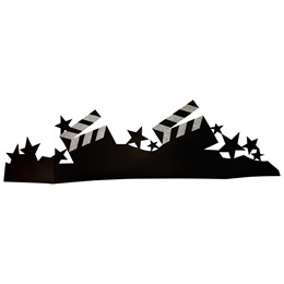 Lights! Camera! Action! Clapboard Silhouettes Kit (set of 2)