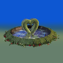 32 in. x 9 ft. Heart's Reflection Pool Kit