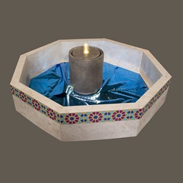 5 ft. Desert Jewel Lighted Decorative Water Fountain Kit