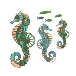 Citizens of the Sea Fish and Seahorses Kit (set of 12)