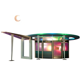 11 ft. 7 in. x 5 ft. 3 in.  Saturday Night at the Starbrite Diner Kit