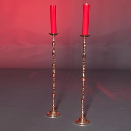 Tall Grandiose Gold Candlesticks Kit (set of 2)