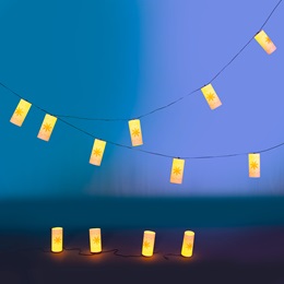 11 in. x 12 ft. Atmospheric Ambience Lantern Light Strings Kit (set of 3) 