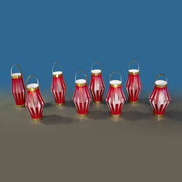 17 in. x 8 in. Festival of Lights Lanterns Kit (set of 8)