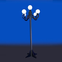 10 ft. x 51 in. Swanky City Lamppost Kit