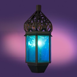 Casablanca Blue Glowing Lantern Kit