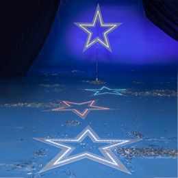 Starlight Party Lit Stars Kit (set of 4)
