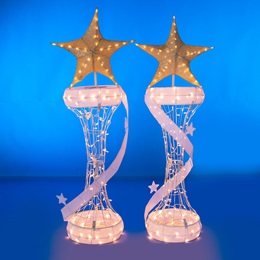 Cosmic Wave Pedestals with Stars (set of 2) Kit