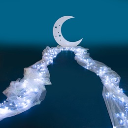 Midnight Moonwalk Lighted Pathway and Moon Kit