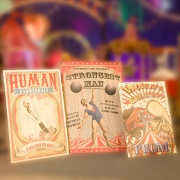World’s Greatest Vintage Carnival Posters Kit (set of 3)