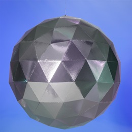 Silver Retro Disco Sphere Kit