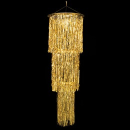 Gold Shimmer Fringe Chandelier Kit