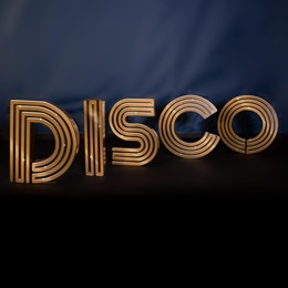 Solid Gold Disco Letters Kit