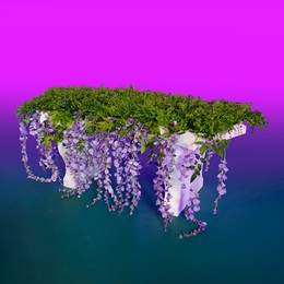 Weeping Wisteria Decorative Bench Kit