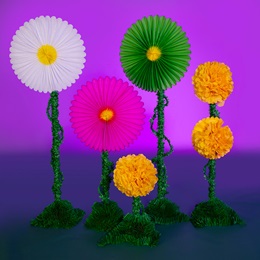 Fanned Out Flowers Kit (set of 5)