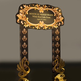 Personalized Metallic Marquee Arch Kit