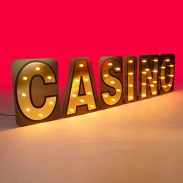 44 in. x 15 ft. 3 in. Lighted Casino Letters Kit