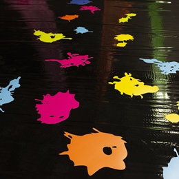 Electric Avenue Neon Floor Splatters Kit