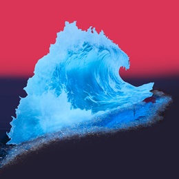 47 in. x 7 ft. 8 in. Wave and Water Cutout Kit
