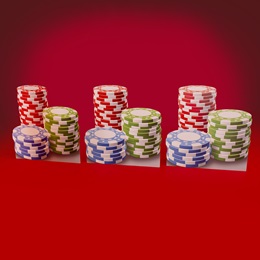 43 in. x 41 in. Big Winner Poker Chip Stacks Kit (set of 3)
