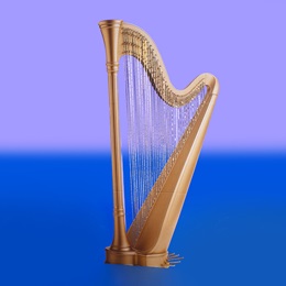 5 ft. 8 in. x 33 in. Dulcet Tones Harp Stand-up Kit