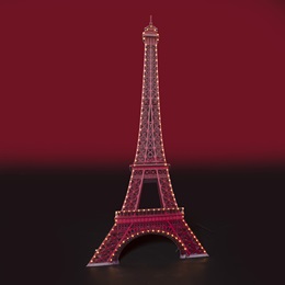 8 ft. x 50 in. From Paris, With Love Lighted Eiffel Tower Kit