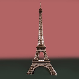 9 ft. 11 in. Iconic Eiffel Tower Backdrop Kit