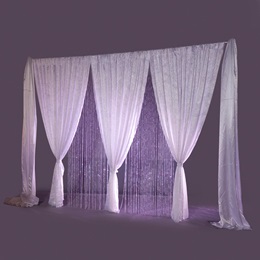 Crystal Elegance Fabric Wall and Curtain Kit