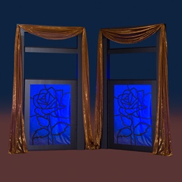 Enchanted Rose Windows Kit (set of 2)