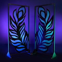 9 ft. x 49 in. Feather Fantasy Screens Kit (set of 2)