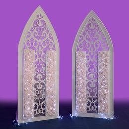 Roses and Scrolls Double Panel Stands Kit (set of 2)