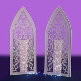 Roses and Scrolls Single Panel Stands Kit (set of 2)